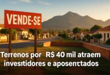 Cidade do interior oferece terrenos de 191,68m² por cerca de R$ 40 mil e atrai aposentados e investidores em busca de tranquilidade, baixo custo de vida e valorização imobiliária crescente