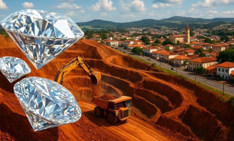 Coromandel, em Minas Gerais, destaca-se pela mineração de diamantes e pelo PIB superior à capital, símbolo de prosperidade no interior do Brasil.