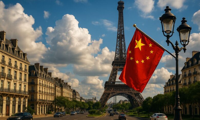 A cidade na China que é uma cópia exata de Paris, completa com uma Torre Eiffel de 108 metros de altura