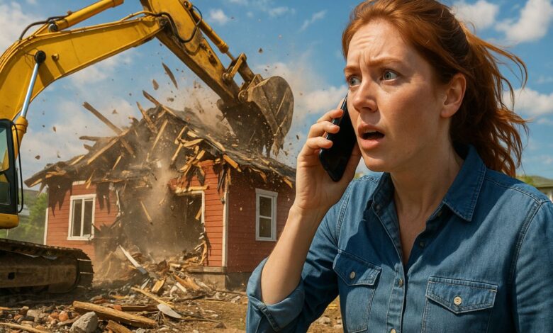 Em Atlanta, uma empresa de demolição comete um erro grave ao destruir a casa da proprietária errada, gerando indignação e processo judicial.