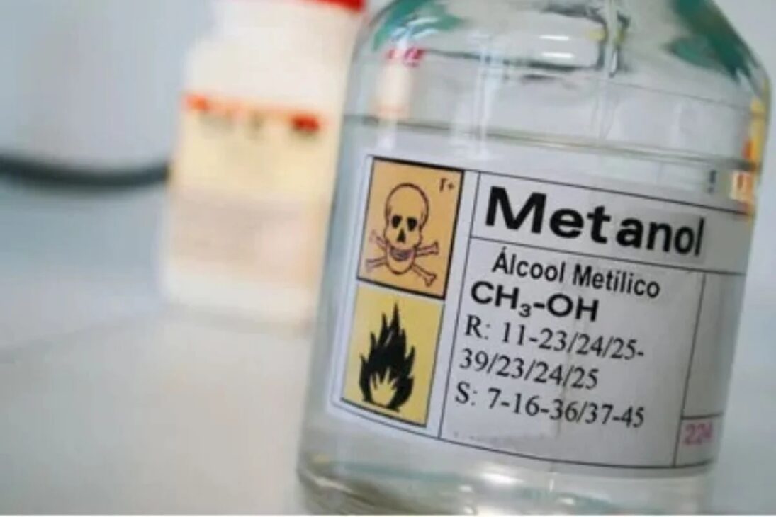 Metanol em bebidas