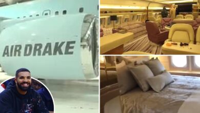 O Boeing 767 do rapper Drake, reformado por Virgil Abloh e avaliado em US$ 185 milhões, possui suítes, carpete e interiores dourados