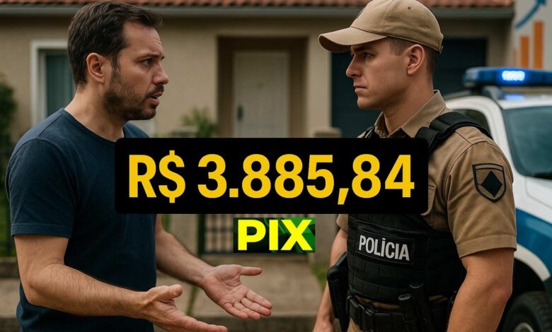 Pix de R$ 3.885,84 enviado por engano causa confusão e mobiliza Polícia Militar, que garante devolução e orienta envolvidos.