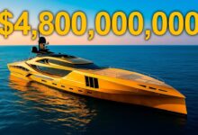 O History Supreme prometia luxo extremo com 100 mil kg de ouro e ossos de T-Rex, mas 14 anos depois, o “iate mais caro do mundo” segue sem provas de existência