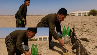 Homem de 69 anos caminha diariamente pelo deserto carregando 12 garrafas de água para aliviar a sede de animais e inspira o mundo com seu gesto de empatia