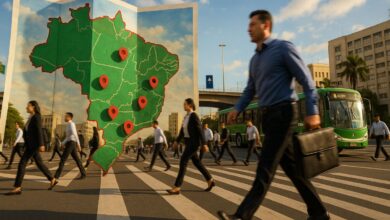 O IBGE revela em 2025 as cidades do Brasil onde os trabalhadores têm o menor tempo de deslocamento até o emprego e mais qualidade de vida.