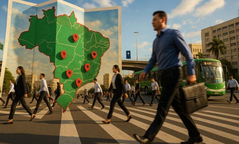 O IBGE revela em 2025 as cidades do Brasil onde os trabalhadores têm o menor tempo de deslocamento até o emprego e mais qualidade de vida.