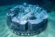 Escultura, Japão, Mar