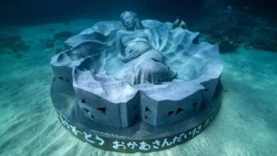 Escultura, Japão, Mar