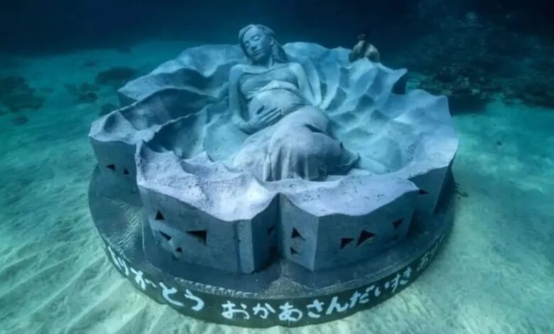 Escultura, Japão, Mar