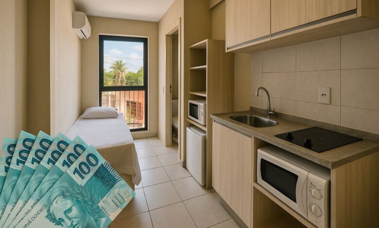 A menor kitnet do Brasil tem só 9 m², surpreende investidores e mostra como o mercado imobiliário aposta em moradias compactas lucrativas.