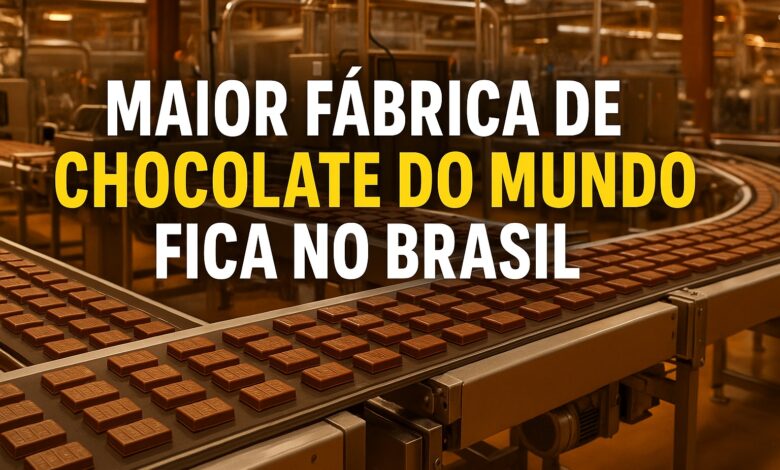 Com 160 mil m² e produção de 200 mil toneladas por ano, a maior fábrica de chocolate do mundo fica no Brasil, funciona 24h por dia e abastece mais de 20 países