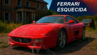 Ferrari F355 coberta por teias de aranha é encontrada em mansão abandonada junto a mais de 50 carros raros deixados por milionário