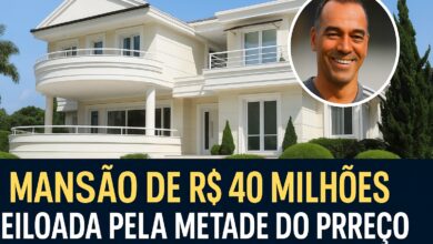 Mansão de Cafu em Alphaville, avaliada em R$ 40 milhões e com mais de 3 mil m², é um palácio que foi leiloado quse metade do preço após decisão da Justiça