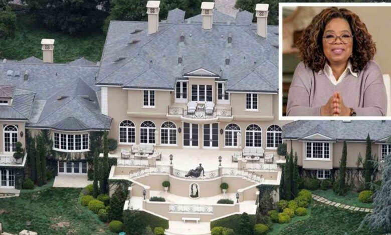 A mansão de Oprah Winfrey na Califórnia, conhecida como Terra Prometida, impressiona pelo jardim de rosas, pela casa de chá e pelos espaços de meditação que expressam equilíbrio e luxo com propósito.