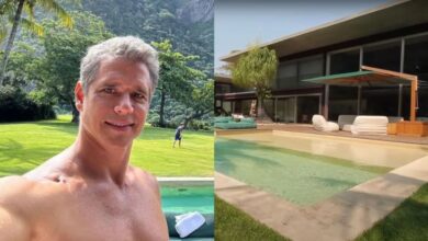 Residência de R$ 250 milhões de Márcio Garcia no Joá reúne sete suítes, 18 banheiros, piscina semiolímpica e vista para a Pedra da Gávea.