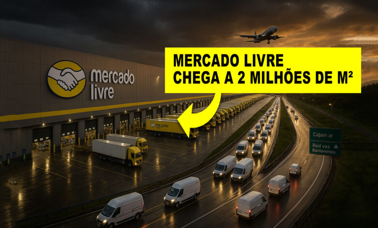 Com mais de 2 milhões de m², Mercado Livre redesenha a logística na Grande SP e acirra disputa por galpões A A+ em Cajamar e Guarulhos