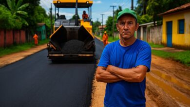 Moradores arrecadam R$ 200 mil e asfaltam rua abandonada pela prefeitura, transformando o local após anos de lama