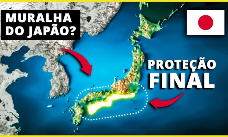A Muralha do Japão, feita de concreto e projetada para garantir proteção a centenas de comunidades em Fukushima e outras províncias, busca conter futuros tsunamis com a maior estrutura defensiva costeira do planeta. Fonte e imagem: Canal EconoSimples