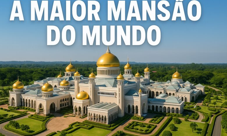 Com 200 mil m², 1.788 quartos, 257 banheiros, garagem para 110 veículos e salão para 5 mil pessoas, o palácio Istana Nurul Iman é a maior mansão do mundo e símbolo máximo do poder do sultão de Brunei