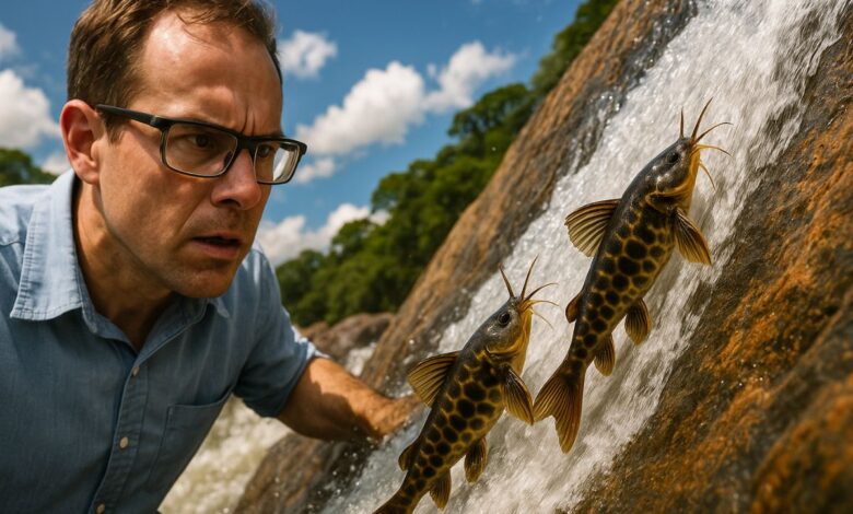 Pesquisadores da UFMS registram pela primeira vez peixes que escalam paredes em cachoeiras do rio Aquidauana, revelando o surpreendente comportamento dos bagres-abelha e suas adaptações à correnteza, um marco para a ciência e a conservação da fauna fluvial brasileira.