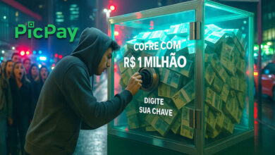 PicPay ativa chave PIX que pode desbloquear cofre com R$ 1 milhão além de prêmios semanais de R$ 10 mil