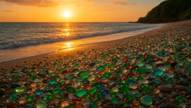 A Praia “de vidro” é um dos lugares mais fascinantes do planeta, onde a natureza transformou o comum em arte