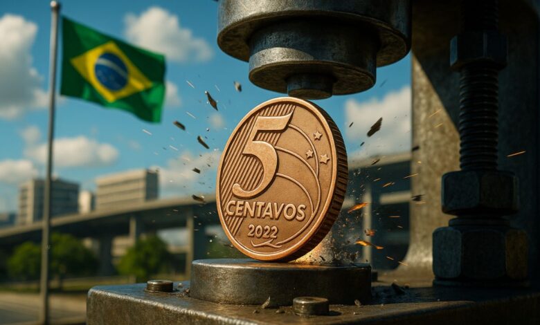 Mesmo com custo de produção superior ao valor de face, a moeda de R$ 0,05 continua sendo fabricada pelo Banco Central para preservar o sistema monetário e garantir o poder de compra da população brasileira.