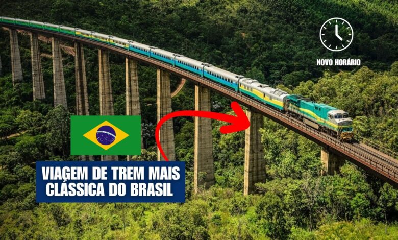 Trem Vitória-Minas terá novo horário em 2026. Viagem da Vale cruza rios, montanhas e encanta turistas em um dos trajetos mais belos do país.