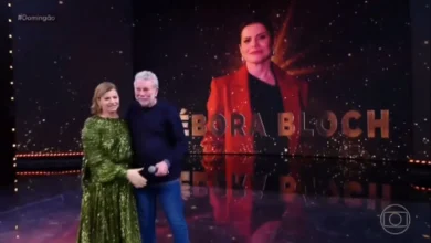 Debora Bloch no Doming&atilde;o com Huck. Foto: Reprodu&ccedil;&atilde;o/Globo