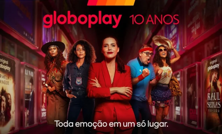 Campanha 10 anos do GloboPlay. Foto: Divulgação
