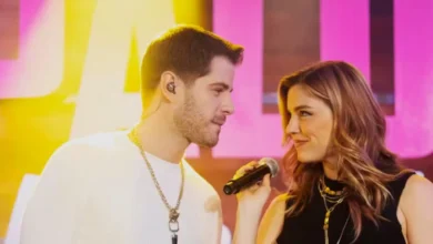 Enzzo Gabriel (Maur&iacute;cio Destri) e Ra&iacute;ssa (Alice Wegmann). Foto: Globo/ Vitor Peruzze