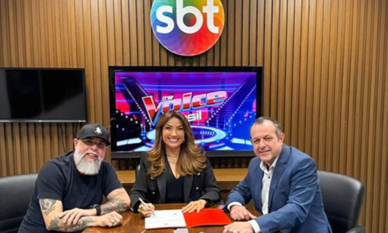 Márcio Esquilo, Thayse Teixeira e Mauro Lissoni. Créditos: Divulgação/SBT