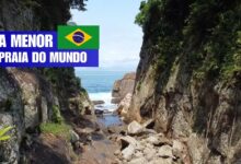 Ilha da Selinha, em Ubatuba (SP), busca reconhecimento do Guinness como a menor praia do mundo e destaca sua preservação ambiental. Foto: Bruno Amir