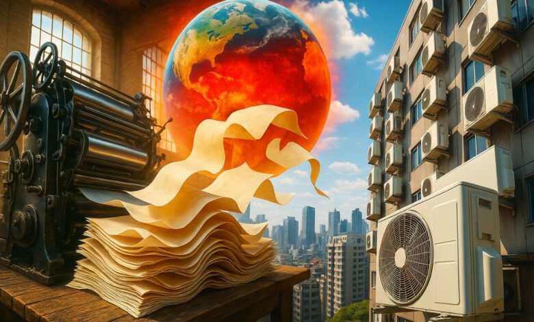 O ar-condicionado nasceu de um problema técnico e se tornou um marco da vida moderna. Símbolo de conforto, depende de energia e de um sistema que controla a temperatura, mas levanta dilemas ambientais e sociais.