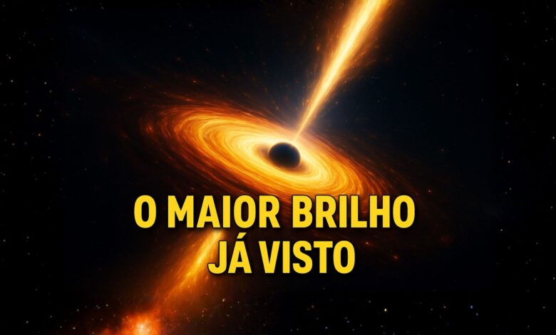 Explosão recorde no universo: buraco negro supermassivo engoliu estrela gigante e gerou brilho equivalente a 10 trilhões de sóis, segundo estudo publicado.