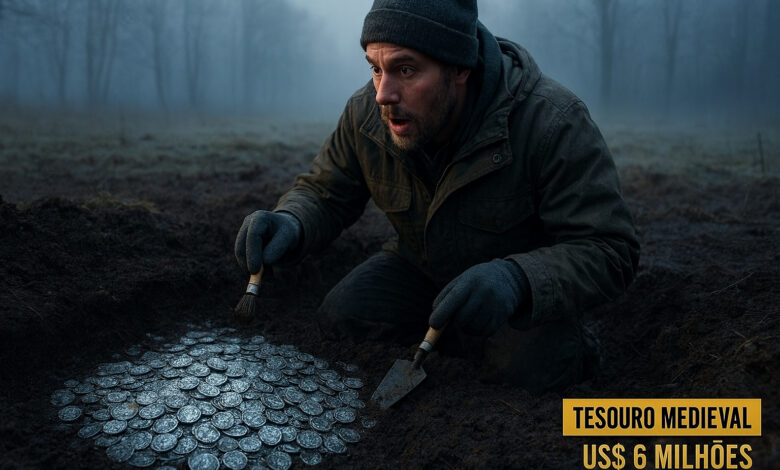 Homem cava buraco na Suécia e encontra 20 mil moedas de prata medievais avaliadas em até US$ 6 milhões — uma das maiores descobertas arqueológicas da Europa, escondida há quase mil anos
