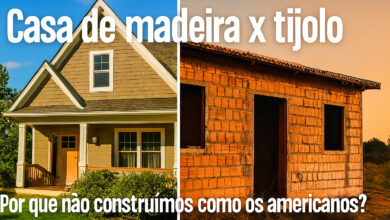 Casa de madeira x tijolo: Por que não construímos como os americanos? Enquanto nos EUA prevalecem as casas de madeira, no Brasil ainda preferimos a alvenaria