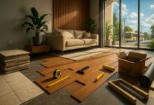 Porcelanato perde espaço: piso vinílico domina as casas modernas, substitui revestimento cerâmico e redefine o design de interiores com conforto.