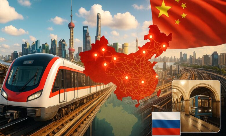 China domina metrôs com os maiores sistemas de metrô do mundo; transporte de massa impulsiona a produtividade urbana e fortalece sistemas de metrô.
