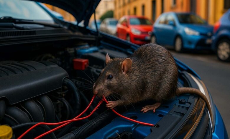Infestação de ratos causa danos em carros, sobrecarrega oficinas e preocupa motoristas com prejuízos crescentes