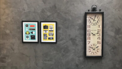 Cimento queimado, parede