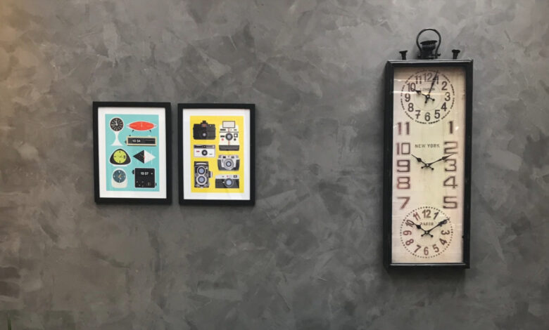 Cimento queimado, parede