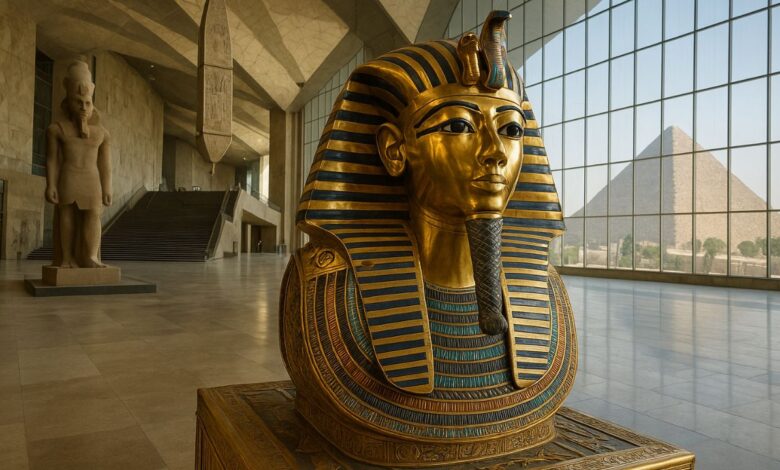 Grande Museu Egípcio abre as portas com a tumba de Tutancâmon completa em exposição inédita. Um marco para a história e cultura do Egito.
