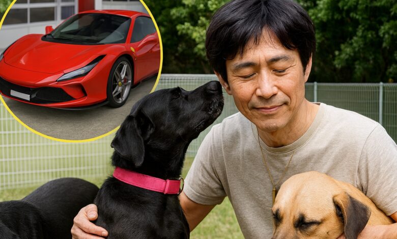 Aos 54 anos, empresário japonês vende Ferrari, encerra a própria empresa e dedica toda a fortuna para criar abrigo que resgata cães maltratados e planeja acolher 300 animais até 2028