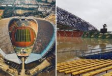 O estádio histórico usado pela Seleção Brasileira é demolida por completo e dá início a uma fase totalmente nova para o complexo esportivo
