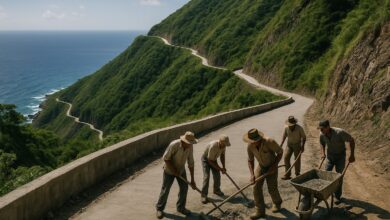 Estrada, Caribe, Trabalho manual