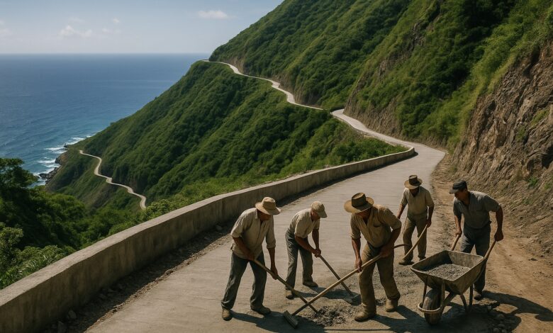 Estrada, Caribe, Trabalho manual