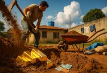 Achado de barras de ouro em piscina no quintal inclui moedas; autoridades confirmam origem lícita e posse após análise técnica na França.