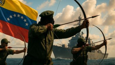 Flechas com veneno entram na estratégia de Maduro na Venezuela, com indígenas treinando militantes e brigadas com milhões de ativistas contra possível ataque dos EUA.
